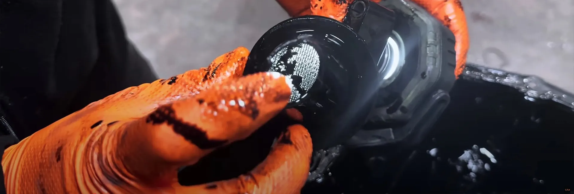 Wet belt replacement work